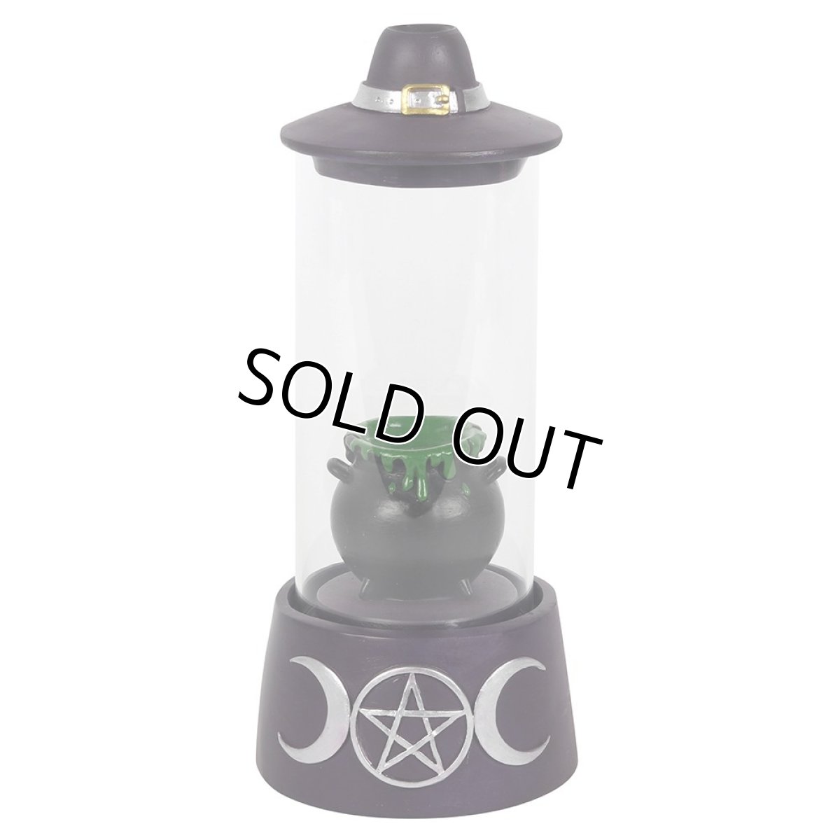 画像2: 🔥SALE🔥【BF_14631】ENCLOSED HAT AND CAULDRON LED BACKFLOW / お香立て / LED【GOTHIC HOMEWARE】 (2)