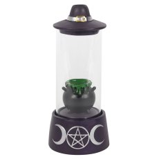 画像2: 🔥SALE🔥【BF_14631】ENCLOSED HAT AND CAULDRON LED BACKFLOW / お香立て / LED【GOTHIC HOMEWARE】 (2)