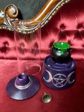 画像5: 🔥SALE🔥【BF_14631】ENCLOSED HAT AND CAULDRON LED BACKFLOW / お香立て / LED【GOTHIC HOMEWARE】 (5)