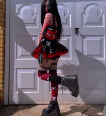 画像8: [取り寄せ]STOMP-18 / black / 厚底スニーカーブーツ【DEMONIA】 (8)