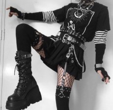 画像9: [取り寄せ]SHAKER-70 / ウェッジソール厚底ブーツ【DEMONIA】 (9)