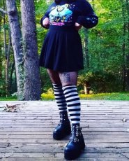 画像17: [取り寄せ]ASHES-55 / black / 厚底ブーツ【DEMONIA】 (17)