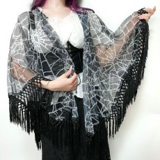 画像1: SPIDERWEB MESH CAPE / ケープ【KREEPSVILLE 666】 (1)