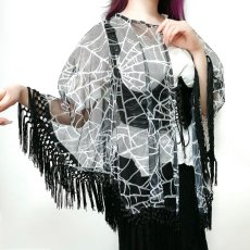 画像3: SPIDERWEB MESH CAPE / ケープ【KREEPSVILLE 666】 (3)