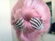 画像4: SKELETON BONE HAND / WHITE / ヘアクリップ【KREEPSVILLE 666】 (4)