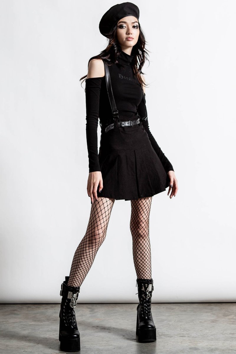 画像2: Shadows Suspender Mini Skirt  / スカート【KILL STAR】 (2)