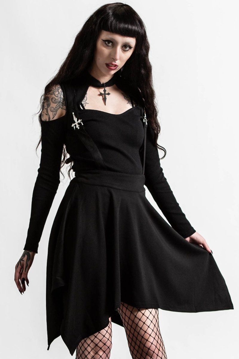 画像1: Aggie Suspender Skirt / スカート【KILL STAR】 (1)