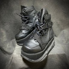 画像10: [取り寄せ]MENS / NEPTUNE-181 / Black / 厚底スニーカー【DEMONIA】 (10)