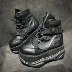 画像9: [取り寄せ]MENS / NEPTUNE-181 / Black / 厚底スニーカー【DEMONIA】 (9)
