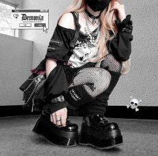 画像16: [取り寄せ]BEAR-104 / 厚底ブーツ【DEMONIA】 (16)