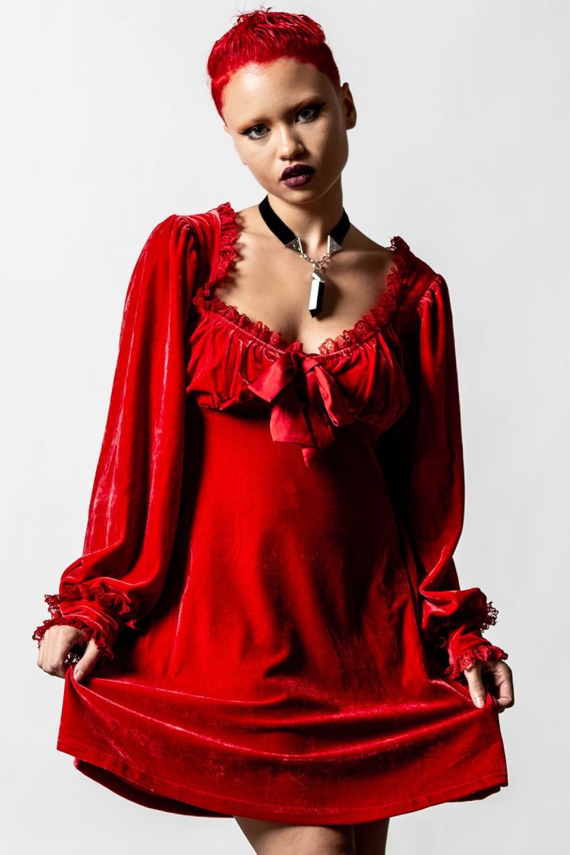 画像8: 🔥SALE🔥Witchful Thinking Dress / SCARLET【KILL STAR】 (8)