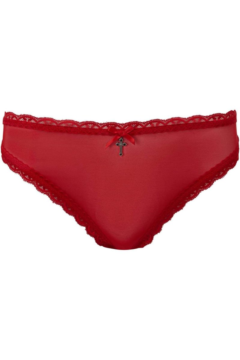 画像1: 🔥SALE🔥She Bites Lace Panty / SCARLET【KILL STAR】 (1)