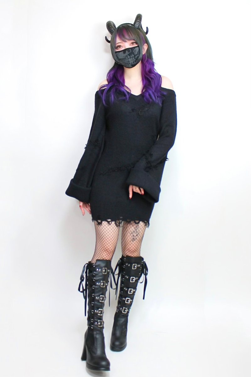 画像1: 🔥SALE🔥Nix Knit Sweater【KILL STAR】 (1)