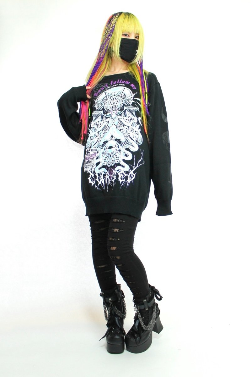 画像3: 🔥SALE🔥Cursed Knit Sweater / ニットトップス【KILL STAR】 (3)