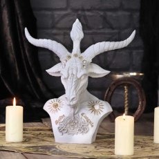 画像1: 🔥SALE🔥Baphomet Bust 33.5cm/ White / オーナメント【NEMESIS NOW】 (1)