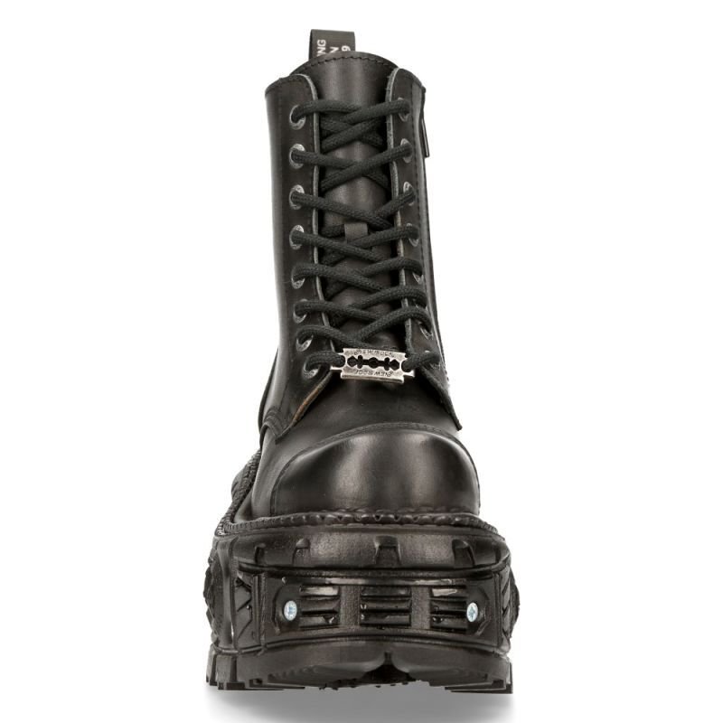 New Rock 42 厚底 ブーツ 取り寄せ] M-TANK083-C1 / ネジ / 厚底ブーツ / 本革【NEW ROCK