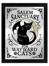 Salem Cats Mirrored Tin Sign / 壁掛けミラー【GRINDSTORE】