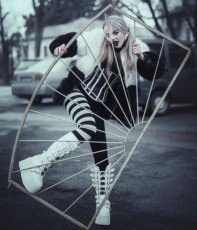 画像15: [取り寄せ]DAMNED-318 / White / 厚底ブーツ【DEMONIA】 (15)