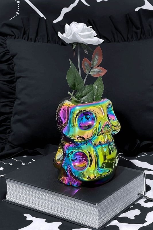 🔥SALE🔥Rainbow Skulls Vase / 花瓶【KILL STAR】 | Spider