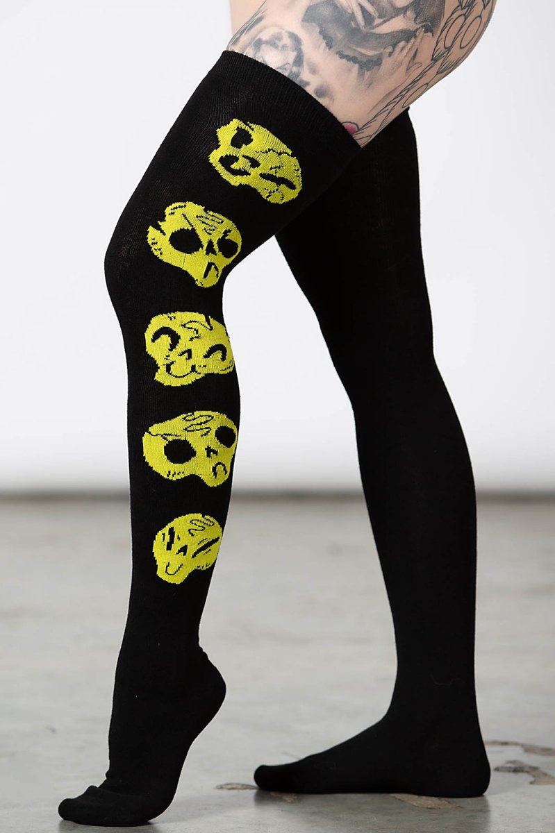 画像3: Heads Up Long Socks / ニーハイソックス【KILL STAR】 (3)