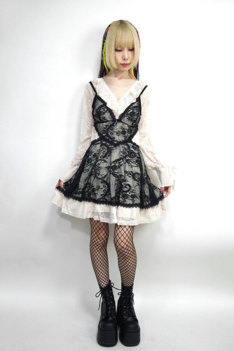 画像4: 🔥SALE🔥Afterlife Lace Nightdress / キャミワンピ / ルームウェア【KILL STAR】 (4)