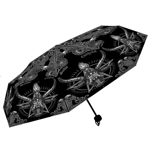 画像1: Baphomet Umbrella / 折りたたみ傘【NEMESIS NOW】 (1)