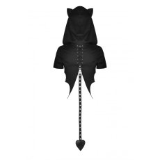 画像3: Punk cool cat tail cape / フーディーケープ【DARK IN LOVE】 (3)