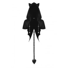 画像2: Punk cool cat tail cape / フーディーケープ【DARK IN LOVE】 (2)