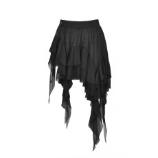 画像2: Gothic lolita irregular tasseled skirt / スカート【DARK IN LOVE】 (2)