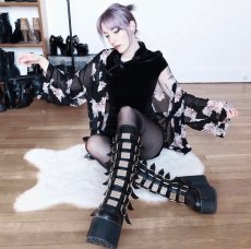 画像13: [取り寄せ]SWING-815 / バックル厚底ブーツ【DEMONIA】 (13)