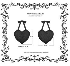 画像9: Gothic cross heart shoulder bag / バッグ【DARK IN LOVE】 (9)
