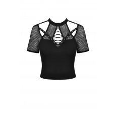 画像2: Rocker sexy cutout net knit T / トップス【DARK IN LOVE】 (2)