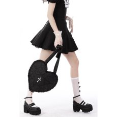 画像5: Gothic cross heart shoulder bag / バッグ【DARK IN LOVE】 (5)