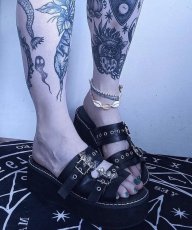画像10: [取り寄せ]EMILY-100 / 厚底サンダル【DEMONIA】 (10)
