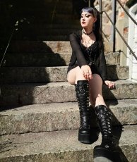 画像16: [取り寄せ]KERA-200 / 厚底ロングブーツ【DEMONIA】 (16)