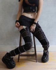 画像7: [取り寄せ]MENS / NEPTUNE-100 / Black Glitter / 厚底スニーカー【DEMONIA】 (7)