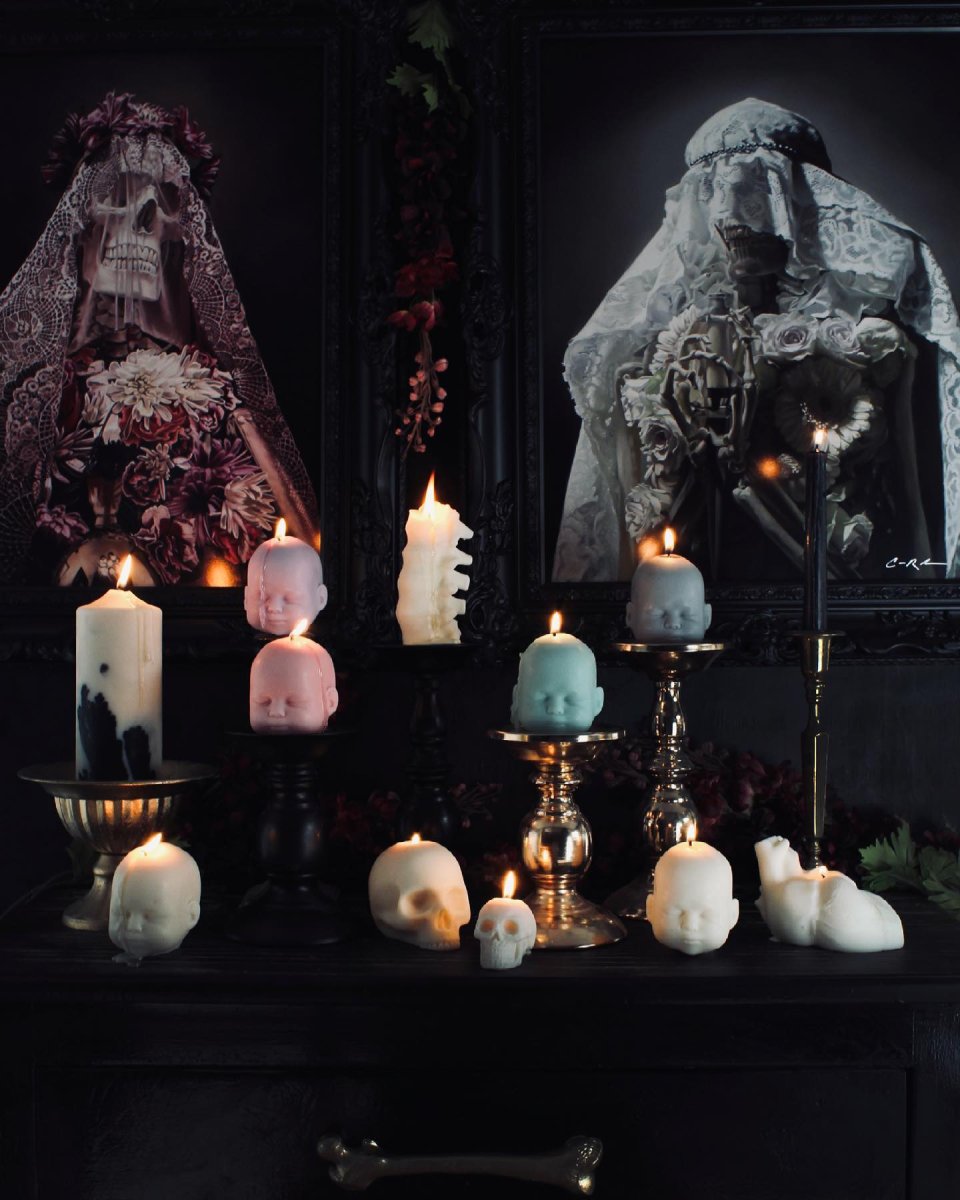 画像12: 🔥SALE🔥Small Skull Candles / キャンドル【THE BLACKENED TEETH】 (12)