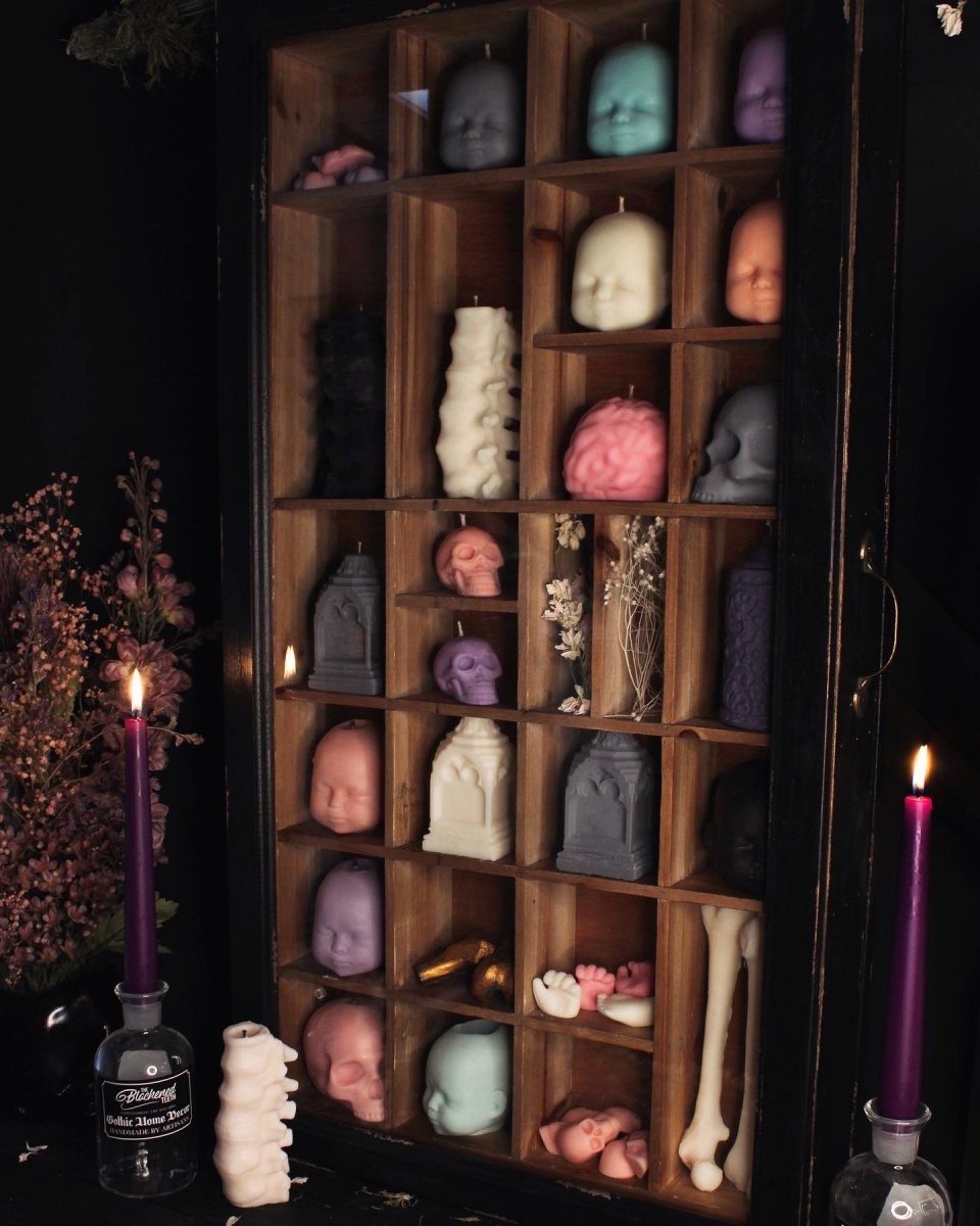 画像9: 🔥SALE🔥Half Jaw Skull Candle / キャンドル【THE BLACKENED TEETH】 (9)