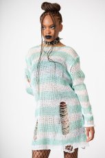 画像1: 🔥SALE🔥PEPPERMINT KNIT SWEATER / ニットトップス【KILL STAR】 (1)