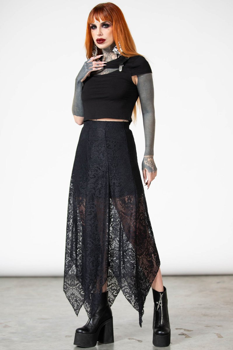 画像3: 🔥SALE🔥SOMNIA LACE MAXI SKIRT / スカート【KILL STAR】 (3)