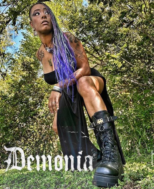取り寄せ]SHAKER-70 / ウェッジソール厚底ブーツ【DEMONIA】 | Spider