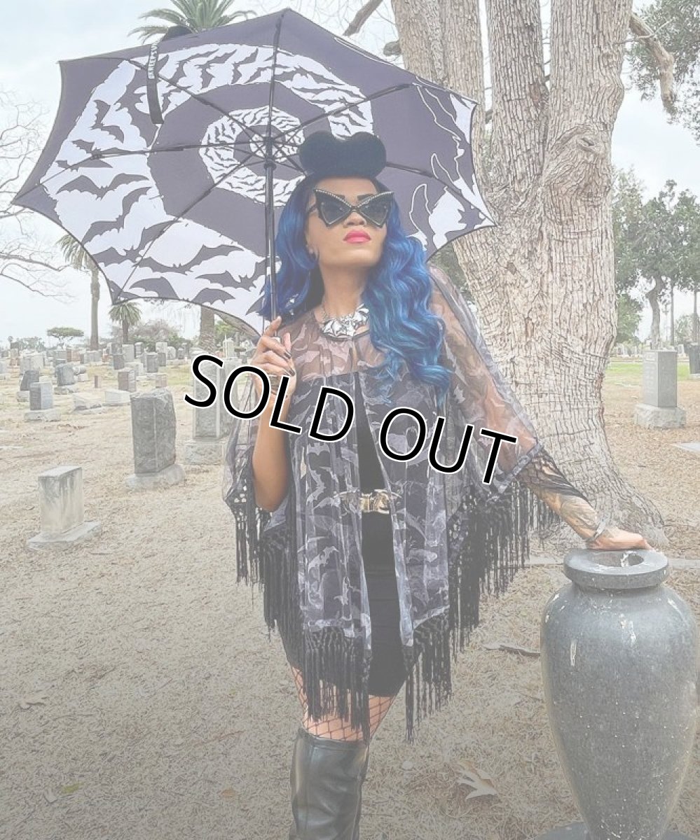 画像9: BAT SWIRL / 折りたたみ傘（ワンタッチ式）【KREEPSVILLE 666】 (9)