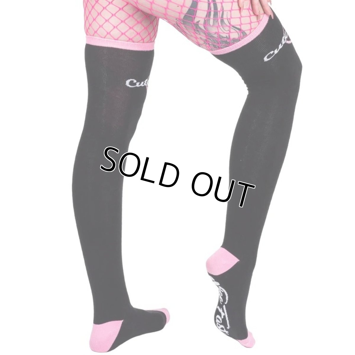 画像5: 🔥SALE🔥Cute As Hell Pentagrams Socks / ニーハイソックス【TOO FAST】 (5)