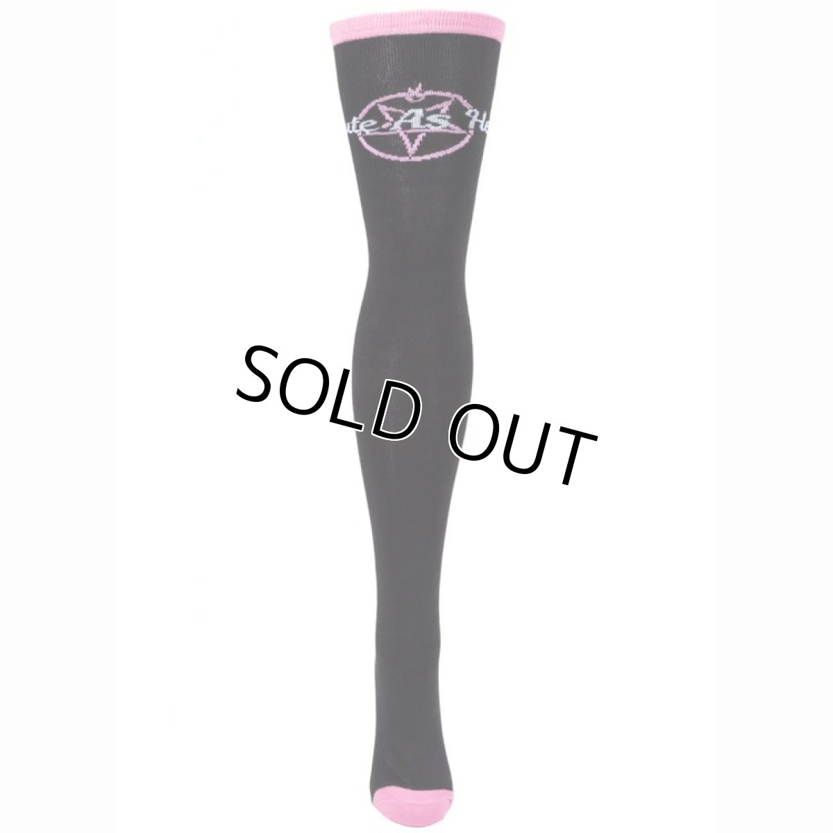 画像7: 🔥SALE🔥Cute As Hell Pentagrams Socks / ニーハイソックス【TOO FAST】 (7)