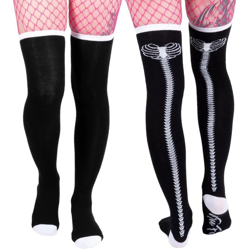 🔥SALE🔥Heartbone Spine Socks / ニーハイソックス【TOO FAST