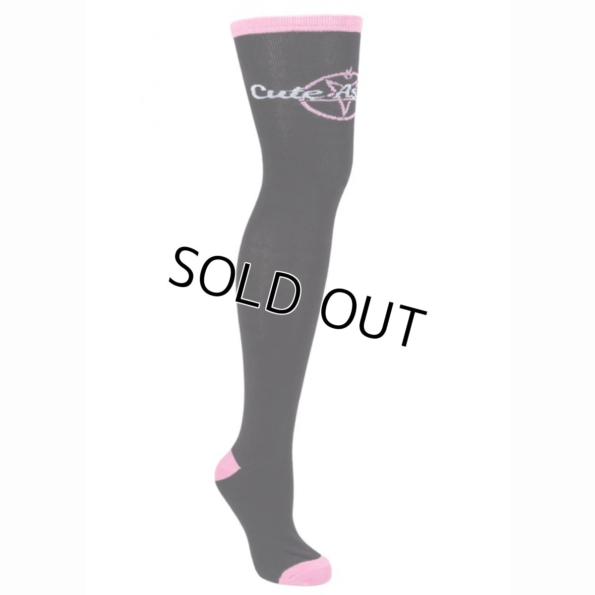 画像8: 🔥SALE🔥Cute As Hell Pentagrams Socks / ニーハイソックス【TOO FAST】 (8)