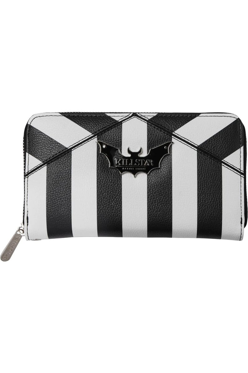 画像5: NEVER TRUST THE LIVING / 白黒ストライプ / ウォレット【KILL STAR】 (5)