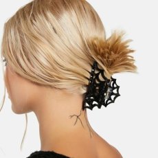 画像1: Spiderweb Hair Claw Clip / Black / ヘアクリップ【KREEPSVILLE 666】 (1)