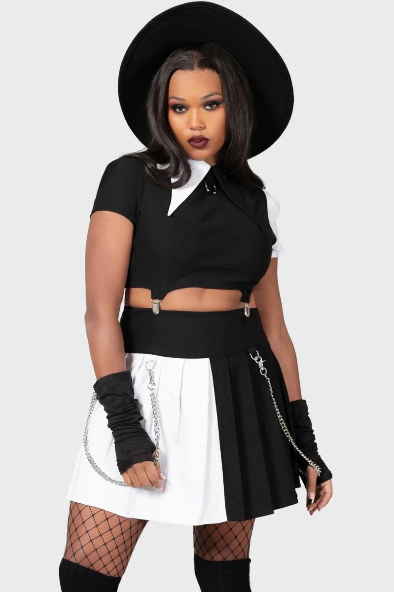 画像2: 🔥SALE🔥HELS HARLEQUIN MINI SKIRT / スカート【KILL STAR】 (2)