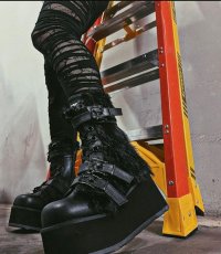 画像7: [取り寄せ]TRASHVILLE-218 / 厚底ブーツ【DEMONIA】 (7)